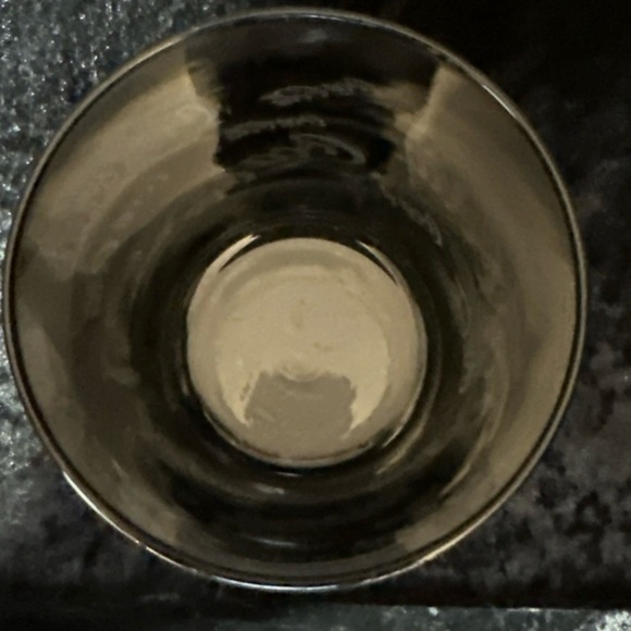 Vintage Coca-Cola Silver Flash Mercury Drinking Glass Frosted Logos Clear Bottom - Picture 3 of 4